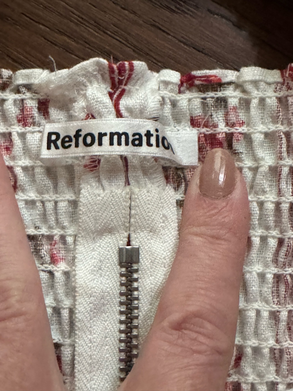 Reformation Linen Norton Floral Puff Sleeve Vienna Crop 0 NWT - Picture 7 of 11
